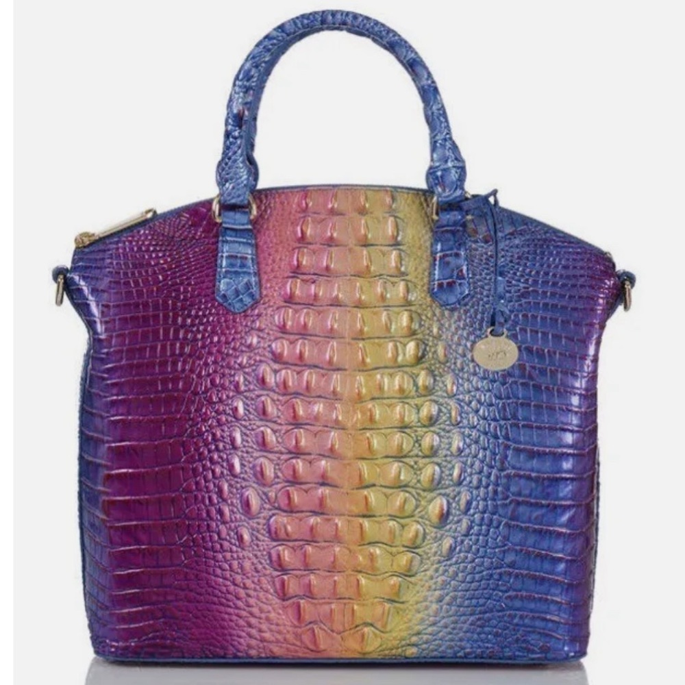 Brahmin NWT LARGE Duxbury Satchel MAGIC Ombre Melbourne style k49 1708 00651 - Picture 8 of 14